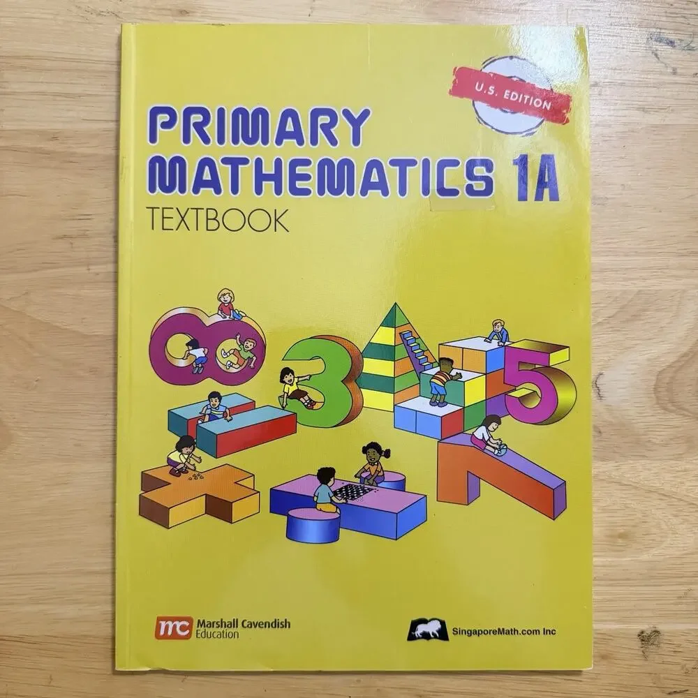 Primary Mathematics 1A Textbook Singapore Homeschool Curriculum Paperback Book